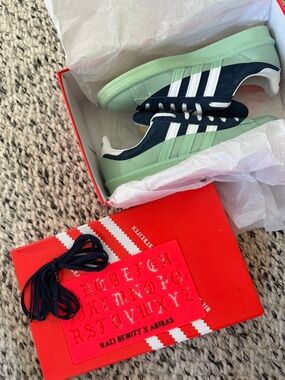 Adidas x Cali Dewitt navy white mint green campus 80s sneakers special edition